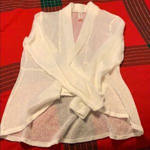 Sheer off-white light jacket